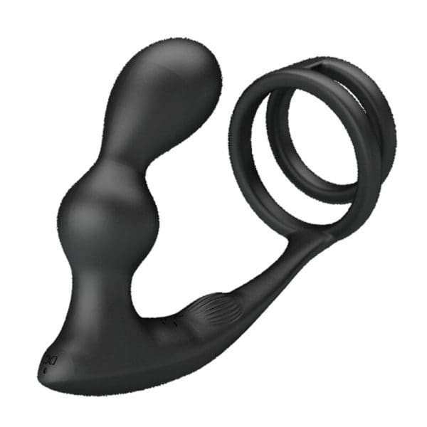 PRETTY LOVE - MARSHALL PENIS RING WITH VIBRATORY ANAL PLUG WITH REMOTE CONTROL 3